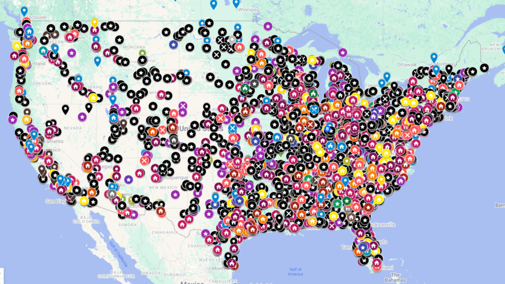 GWM service coverage map